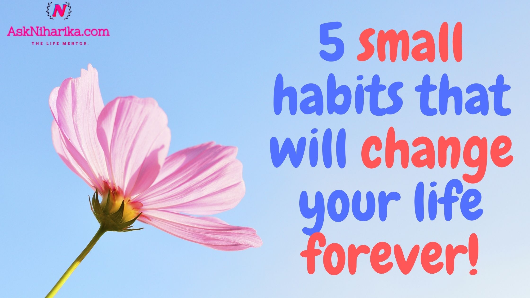 5 Small Habits That Will Change Your Life Forever! - Niharika